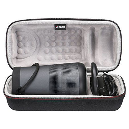 Picture of LTGEM Travel Protective Case for Bose SoundLink Revolve+ Portable & Long-Lasting Bluetooth 360 Speaker (Fits Charging Cradle, AC Adaptor and USB Cable)