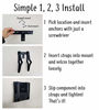 Picture of The All-in Wonder Mount by Mount Genie (1-Pack): The Easiest Wall Mount for All Components Routers Modems Xbox Playstation DVRs | One Size Fits All | Designed for Home and Business (White)