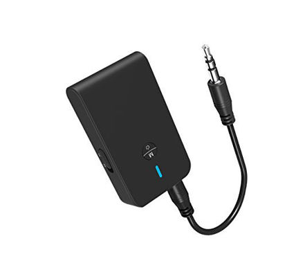Picture of ZIIDOO Bluetooth 5.0 Transmitter and Receiver, 3-in-1 Wireless Bluetooth Adapter,Low Latency Bluetooth Audio Adapter for TV,Car,Home Stereo System