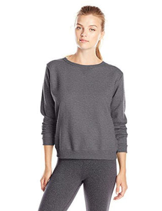 Picture of Hanes Women's V-Notch Pullover Fleece Sweatshirt, Slate Heather, X-Large