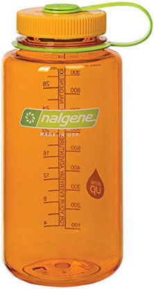 Picture of Nalgene Tritan Wide Mouth BPA-Free Water Bottle, Clementine, 32 oz