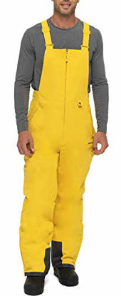 Picture of Arctix Men's Essential Insulated Bib Overalls, Bamboo Yellow, Medium (32-34W 32L)