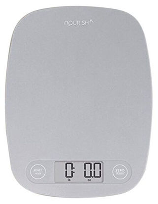 Picture of GreaterGoods Digital Food Kitchen Scale, Multifunction Scale Measures in Grams and Ounces (Ash Grey)