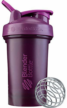 Picture of BlenderBottle Classic V2 Shaker Bottle Perfect for Protein Shakes and Pre Workout, 20-Ounce, Plum