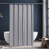 Picture of Fabric Shower Curtain or Liner with Magnets - Hotel Quality, Machine Washable, Water Repellent - Gray, 72x72