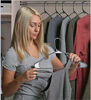 Picture of Sharpty Plastic Clothing Notched Hangers Ideal for Everyday Standard Use, (Black, 50 Pack)