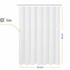 Picture of N&Y HOME Large Fabric Shower Curtain Liner 84 x 78 inches, Hotel Quality, Washable, Water Repellent, White Bathroom Curtains with Grommets, 84x78