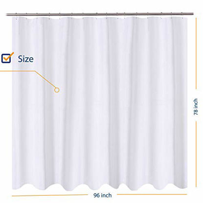 Fabric Shower Curtain Liner, 96 Long Shower Curtain Liner