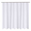 Picture of N&Y HOME Fabric Shower Curtain Liner 96 x 78 inch XL Size, Hotel Quality, Washable, Water Repellent, White Bathroom Curtains with Grommets, 96x78