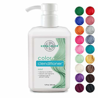 Picture of Keracolor Clenditioner Color Depositing Conditioner Colorwash, Mint, 12 fl oz