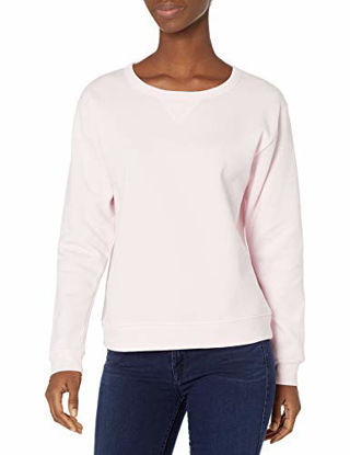 Picture of Hanes Women's V-Notch Pullover Fleece Sweatshirt, Pale Pink, M