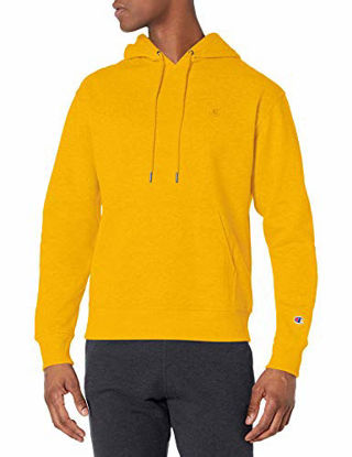 Picture of Champion Men's Powerblend Pullover Hoodie, Team Gold, Large