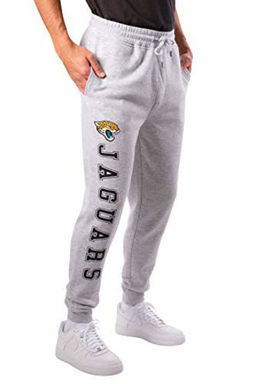 Picture of Ulta Game NFL Jacksonville Jaguars Mens Active Basic Jogger Fleece Pants, Heather Gray 19, X-Large
