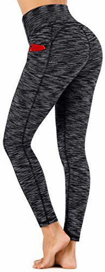 Ewedoos Women's Yoga Pants with Pockets - Leggings with Pockets, High Waist  Tummy Control Non See-Through Workout Pants (US320 Charcoal, Medium)