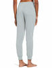 Picture of BALEAF Women's Cotton Sweatpants Leisure Joggers Pants Tapered Active Yoga Lounge Casual Travel Pants Pockets Iron Grey M
