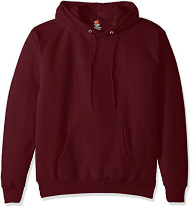 Picture of Hanes mens Pullover Ecosmart Fleece Hooded Sweatshirt Hoody, Maroon, XX-Large US