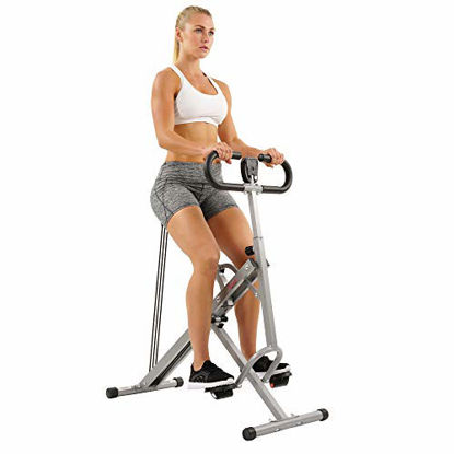 Picture of Sunny Health & Fitness Squat Assist Row-N-Ride Trainer for Glutes Workout with Training Video