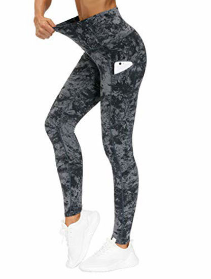 GetUSCart- THE GYM PEOPLE Thick High Waist Yoga Pants with Pockets