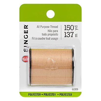 Picture of SINGER 60309 All Purpose Polyester Thread, 150-Yard, Camel