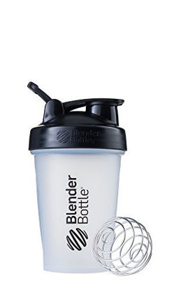 Picture of BlenderBottle Classic Shaker Bottle Perfect for Protein Shakes and Pre Workout, 20-Ounce, Clear/Black