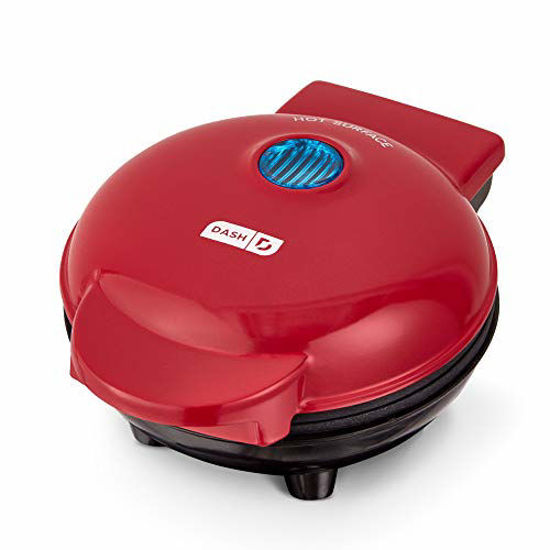  DASH Mini Maker Electric Round Griddle for Individual Pancakes,  Cookies, Eggs & other on the go Breakfast, Lunch & Snacks with Indicator  Light + Included Recipe Book - Red: Home 