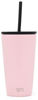 Picture of Simple Modern Classic Insulated Tumbler with Straw and Flip or Clear Lid Stainless Steel Water Bottle Iced Coffee Travel Mug Cup, 16oz Lid & Flip, Blush