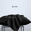 Picture of NTBAY Queen Pillowcases Set of 4, 100% Brushed Microfiber, Soft and Cozy, Wrinkle, Fade, Stain Resistant with Envelope Closure, 20"x 30", Black