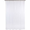 Picture of AmazerBath Plastic Shower Curtain, 72 x 84 Inches EVA 8G Thick Bathroom Plastic Shower Curtains with Heavy Duty Clear Stones and 12 Grommet Holes-Clear