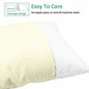 Picture of NTBAY Queen Pillowcases Set of 4, 100% Brushed Microfiber, Soft and Cozy, Wrinkle, Fade, Stain Resistant with Envelope Closure, 20"x 30", Ivory