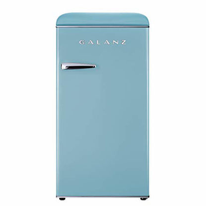 Picture of Galanz GLR33MBER10 Retro Refrigerator, 3.3 Cu Ft, Blue