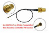 Picture of WiFi Antenna 8dBi Omni RP-SMA Male 2.4Ghz 5.8Ghz Dual Band + 20cm U.FL IPEX MHF4 to RP SMA Female Extension Cable for M.2 NGFF Card Notebook Drone 2 Pcs