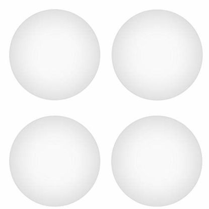 Picture of MOSISO 4 Pcs Laptop Silicone Feet (0.59 inch Diameter), Replacement Bottom Case Foot Compatible with MacBook Case (MacBook Pro/MacBook Air Shell Cover), White