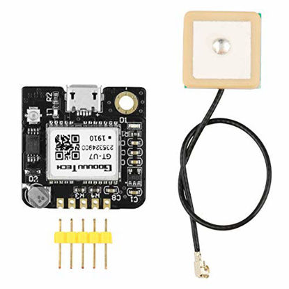 Picture of GPS Module Receiver,Navigation Satellite Positioning NEO-6M (Arduino GPS, Drone Microcontroller, GPS Receiver) Compatible with 51 Microcontroller STM32 Arduino UNO R3 with Antenna High Sensitivity