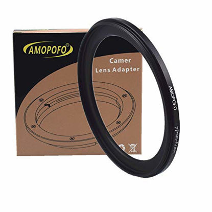 Picture of 77mm to 67mm Camera Filters Ring Compatible All 77mm Camera Lenses or 67mm UV CPL Filter Accessory,77-67mm Camera Step-Down Rings