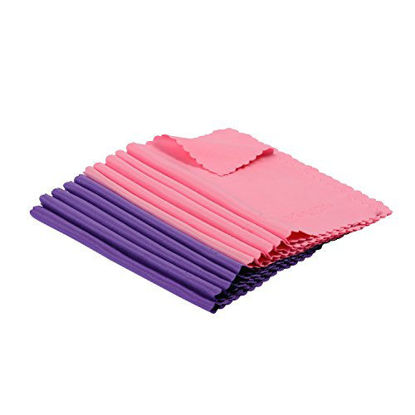 Picture of ColorYourLife 10-Pack Microfiber Cleaning Cloths for Smart Phone, Laptop, Computer, Tablet, Camera, Lenses, LCD Monitor, TV, Optics etc in Retail Packaging