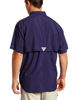 Picture of Columbia Men's PFG Bahama II Short Sleeve Shirt, Eclipse Blue, Medium