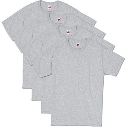 Picture of Hanes Men's ComfortSoft Short Sleeve T-Shirt (4 Pack ),Ash,X-Large