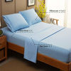 Picture of Sonoro Kate Bed Sheet Set Super Soft Microfiber 1800 Thread Count Luxury Egyptian Sheets 18-Inch Deep Pocket Wrinkle and Hypoallergenic-4 Piece(King Lake Blue)