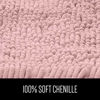 Picture of Gorilla Grip Original Luxury Chenille Bathroom Rug Mat, 30x20, Extra Soft and Absorbent Shaggy Rugs, Machine Wash Dry, Perfect Plush Carpet Mats for Tub, Shower, and Bath Room, Light Pink