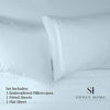 Picture of 1500 Supreme Collection Extra Soft Twin Sheets Set, Light Blue - Luxury Bed Sheets Set with Deep Pocket Wrinkle Free Hypoallergenic Bedding, Over 40 Colors, Twin Size, Light Blue