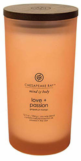 Picture of Chesapeake Bay Candle Scented Candle, Love + Passion (Grapefruit Mango), Large