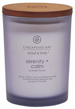 Picture of Chesapeake Bay Candle Scented Candle, Serenity + Calm (Lavender Thyme), Medium