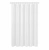 Picture of N&Y HOME Longer Shower Curtain Liner Fabric 72 x 75 inches, Hotel Quality, Washable, White Spa Bathroom Curtains with Grommets, 72x75