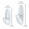 Picture of Command Designer Hooks, White, 2-Small, 2-Medium (17081-2VPES), Organize & Decorate Damage-Free