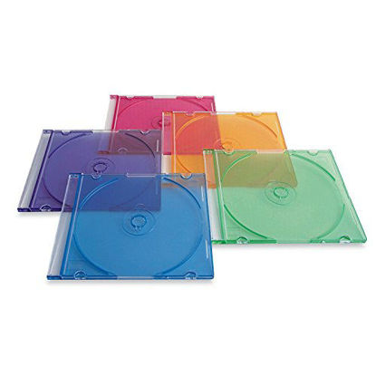 Picture of Verbatim CD/DVD Slim Cases (0.21 inches) - Assorted Colors  - 50pk