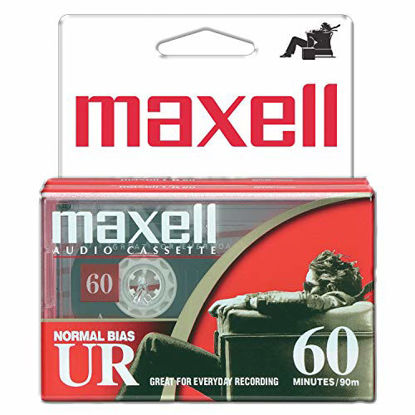 Picture of Maxell 109024 60 Minute Storage Capacity Normal Bias Type Flat Packs 2 Pack Cassettes