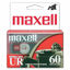 Picture of Maxell 109024 60 Minute Storage Capacity Normal Bias Type Flat Packs 2 Pack Cassettes