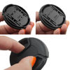 Picture of 52mm Lens Cap Bundle - 4 Snap-on Lens Caps for DSLR Cameras - 4 Lens Cap Keepers - Microfiber Cleaning Cloth Included - Compatible Nikon, Canon, Sony Cameras (52mm)