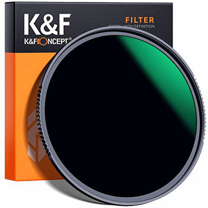 Picture of K&F Concept 82MM Neutral Density Lens Filter 10 Stops ND 1000 Filter HD 18 Layer Neutral Grey ND Lens Filter with Multi-Resistant Nano Coating