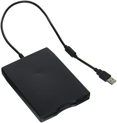 Picture of Nice2MiTu 3.5" USB External Floppy Disk Drive Portable 1.44 MB FDD USB Drive Plug and Play for PC Windows 10 7 8 XP Vista Mac Black (1P)